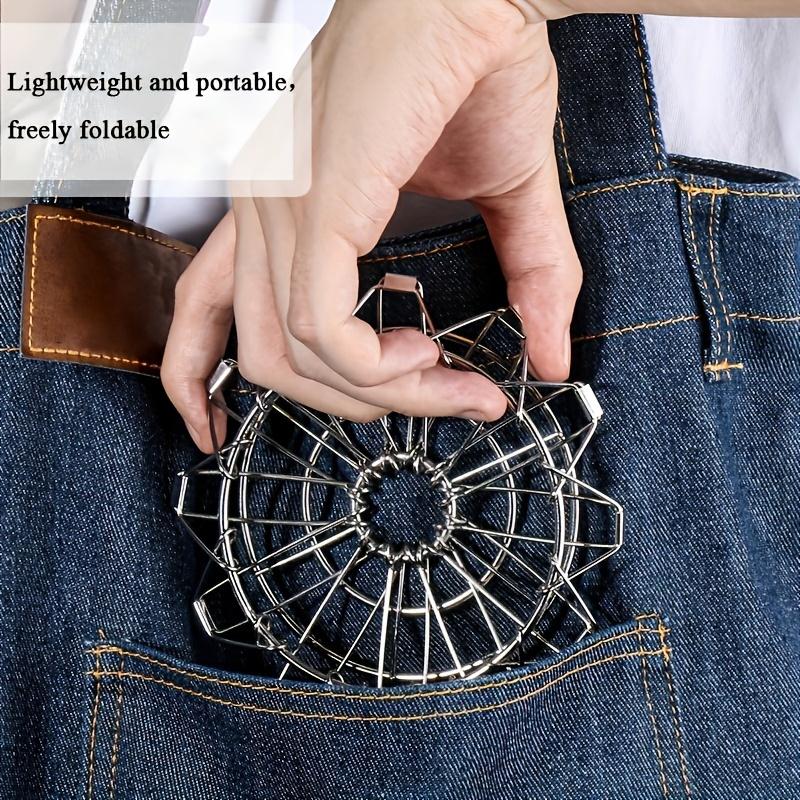 1 подставка для капель кофе, нержавеющая сталь, складная, портативный держатель фильтра, для кемпинга на открытом воздухе, воронка для заваривания кофе вручную, многоразовая