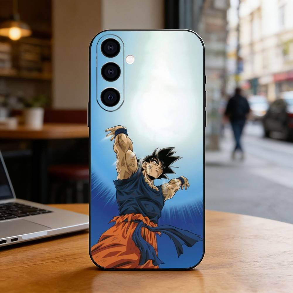 Dragon Ball Son Goku Phone Case For Samsung Galaxy A73,A72,A71,A70,A53,A52,A51,Soft Silicone Black Cover