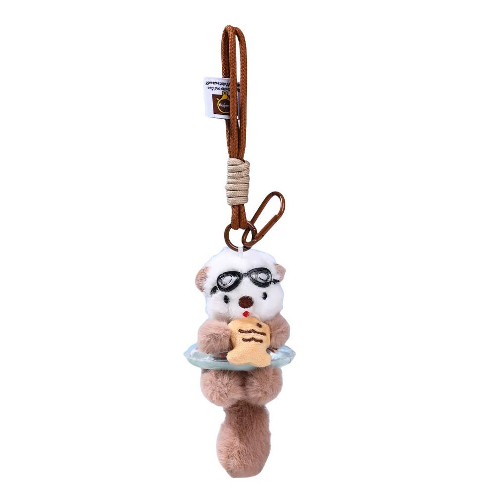 Decorations Cartoon Pilot Otter Keychain Keys Accessories Otter Keyring  Students