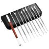 Stainless Steel Wax Carvers Set Double Ended Wax Carver with Storage Case 10pcs Dental Waxing Tool