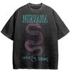 Nirvana Rock Band Vintage Washed Tshirt Men Women Summer Cotton Clothing Hip Hop Fashion Round Neck Short Sleeved Top Unisex