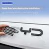 Для BYD Seal 06 DMI Seal 06 EV Модификация Переднего Эмблемы Автомобиля Черный Воин Значок Автомобиля Стили Покрытия Логотип из Углеродного Волокна