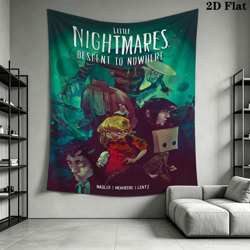 LN Dark Journey Wall Tapestry Aesthetic Wall Hanging Printed Fabric Blanket Decorative Tapestries for Bedroom Living Room Home Decor