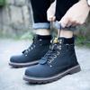 Модные мужские ботинки из натуральной кожи, зимние, весенние, по щиколотку, военные, снежные, желтые, тактические, обувь для активного отдыха, для женщин и мужчин, рабочая обувь