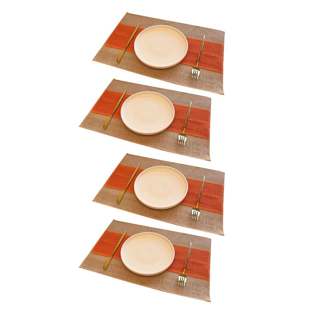 4 шт. Маслостойкий и водонепроницаемый коврик для стола 45*30 см Многофункциональные износостойкие коврики для обеденного стола для отелей, кухонного декора