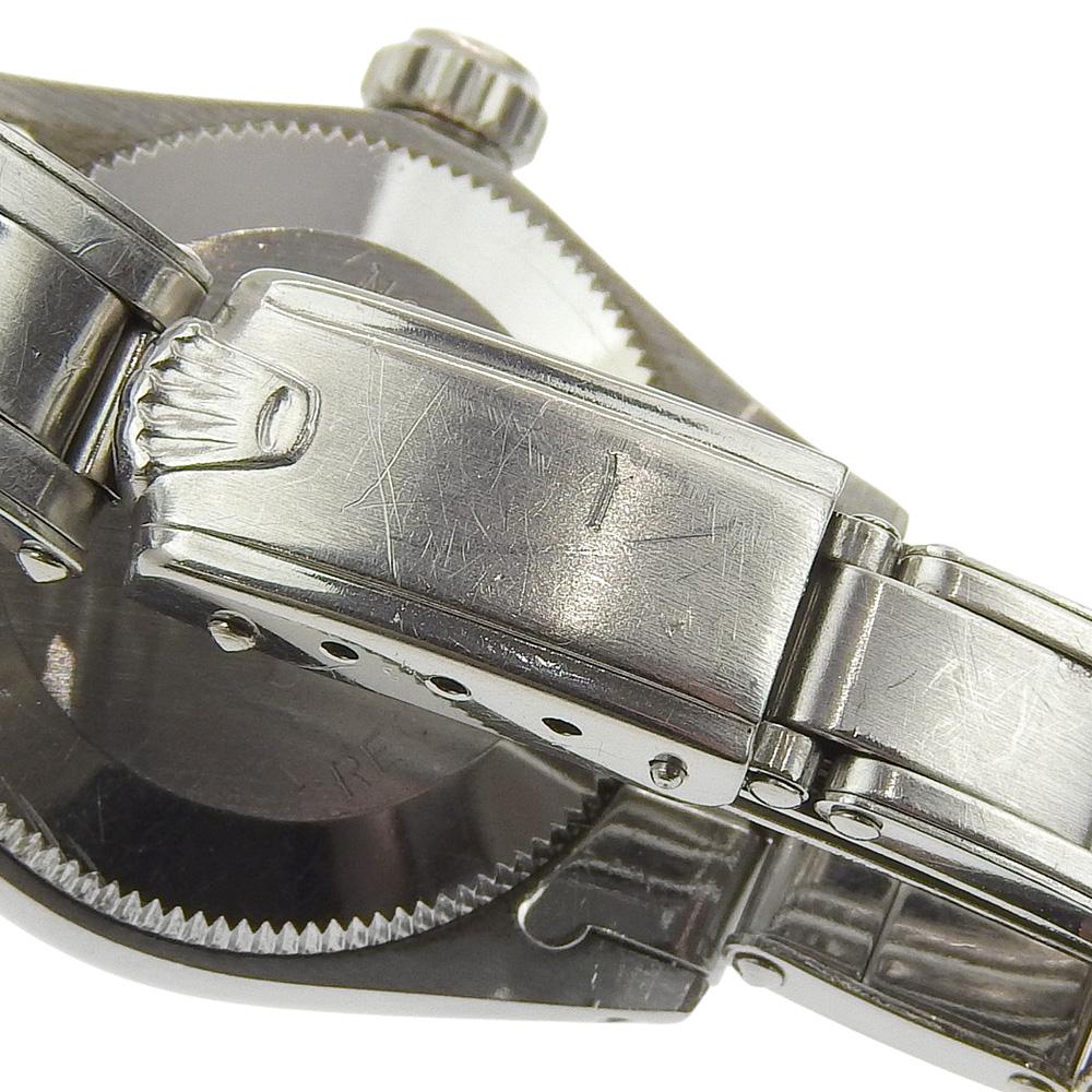 Rolex Oyster Perpetual Часы 6618 кал.1161 Серебристый циферблат Нержавеющая сталь Механические Автоматические Аналоговый дисплей Женские Б/У