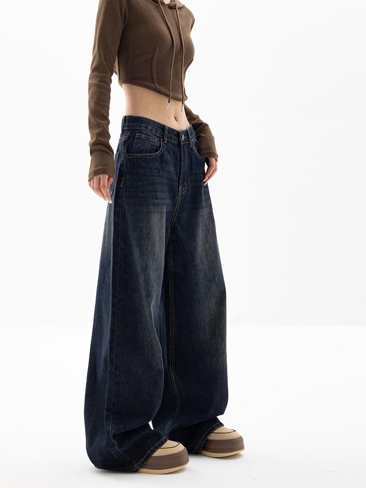 Винтажная уличная одежда Y2k мешковатые джинсы женские Harajuku ретро широкие брюки оверсайз джинсовые брюки женская мода 90-х эстетичные джинсовые брюки