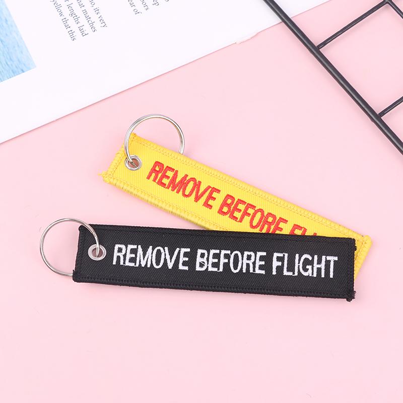 Remove Before Flight Car Key Chain Aviation Gifts Keyring Key Tag Holder