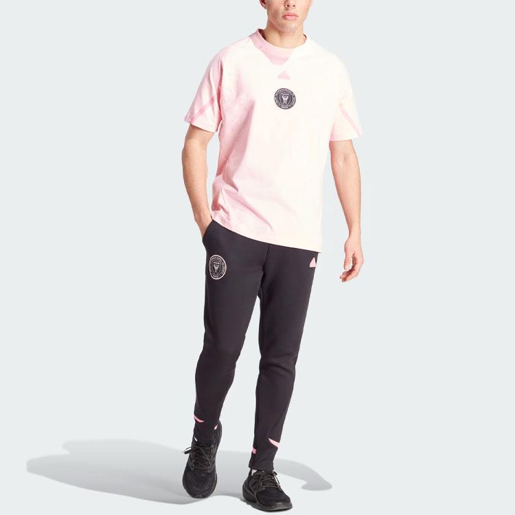adidas Inter Miami Cf Разработанные для игрового дня Блок цветов Эластичный пояс Футбольные вязаные брюки Мужские брюки Черные IW2109