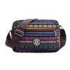 Multi Layer Messenger Bag Women 2024 Striped Canvas Single Bag Woman Mobile Phone Crossbody Bag Nylon Oxford Shoudler Bag