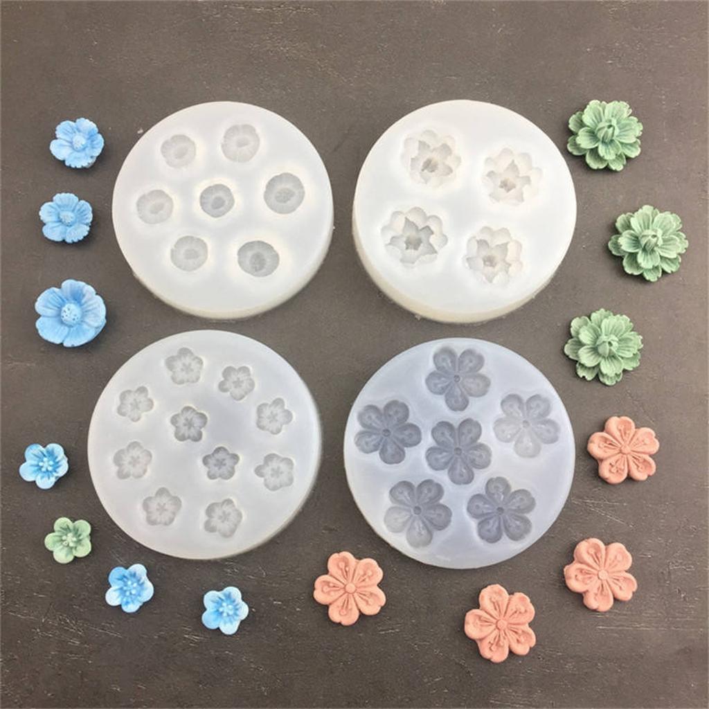 Flower Daisy Silicone Sugarcraft Mold Resin Tools Cupcake Baking Mould Fondant Tools