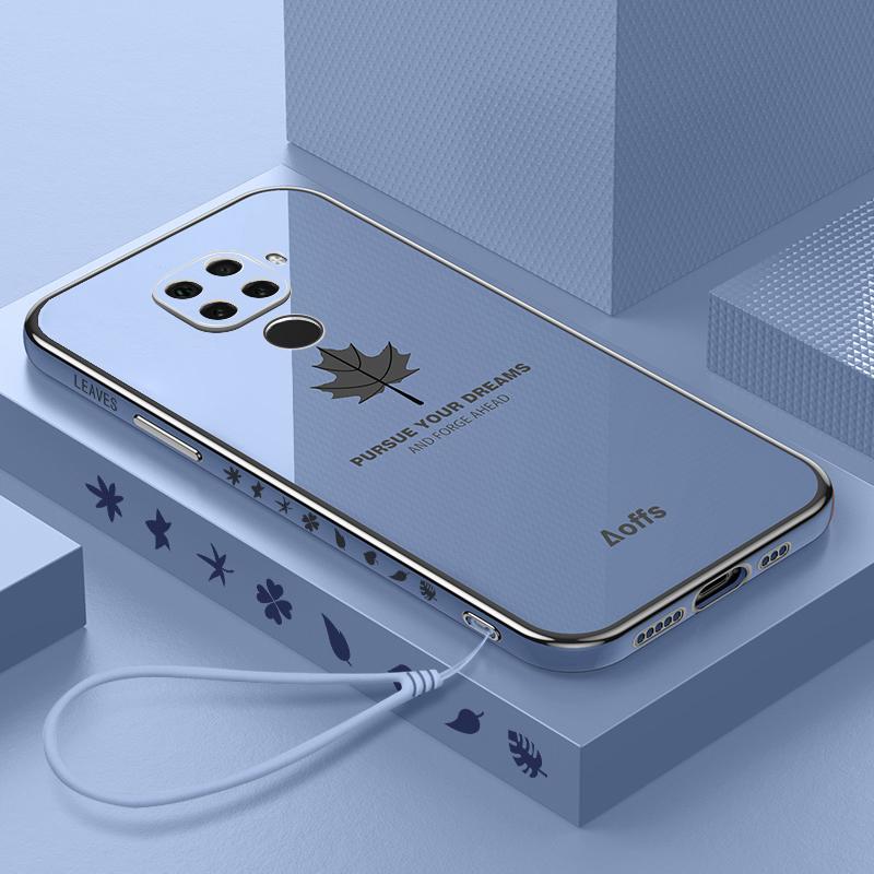 Note9 Роскошный чехол с ремешком из кленового листа для Xiaomi Redmi Note 11 10 9 Pro Max 9s 9pro 8pro 8 8t 7 9a 9c Nfc K40 PRO квадратный чехол 10c