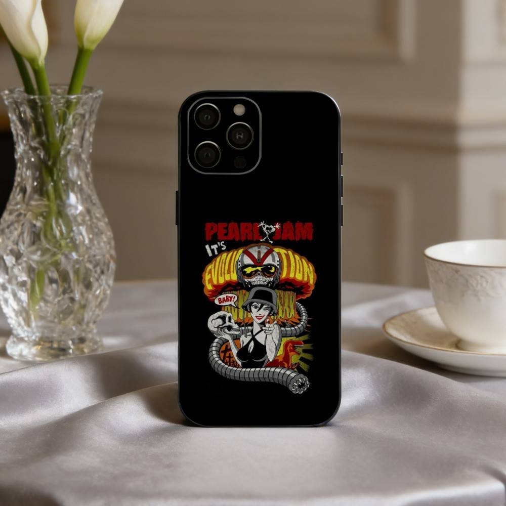 Grungy P-Pearl Jam Bnd Phone Case Silicone Soft For IPhone 17pro 16 15 14 13 12 11 X XR Plus Pro Max Plus