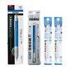 Tombow Mono Graph Zero Mechanical Pencil Mono Zero Metal Holder Eraser Set with 2 Replacement Eraser 0.5mm & Packs, Blue, PCB-462AZ
