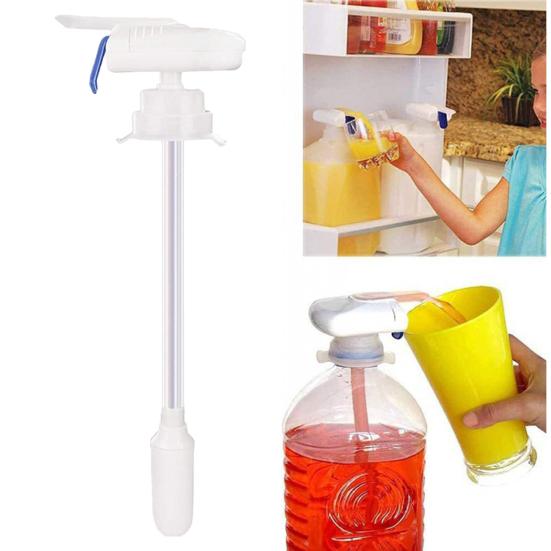 Automatic Beverage Dispenser for Fridge Hands-Free Electric Drink Jug Pump for Milk Juice Water Easy Battery-Operated Liquid Dispenser for Parties