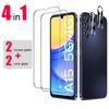 4 в 1 4 шт. 2x защитная пленка для экрана + 2x защитная пленка для объектива камеры закаленное стекло для Samsung Galaxy A15 5G 4G A25 защитная пленка для экрана твердостью 9H HD стеклянная пленка