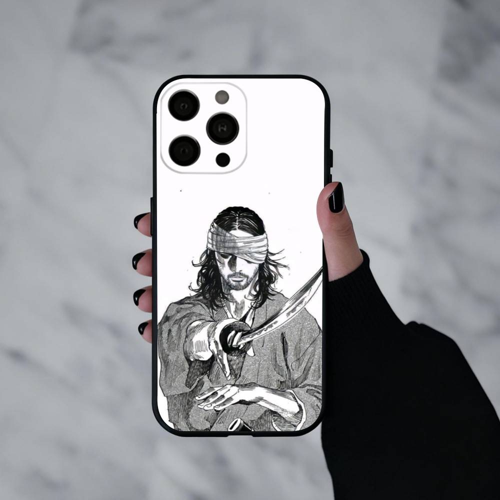 M-Миямото V-Скиталец M-Мусаси Чехол для телефона Силиконовый Мягкий Для IPhone 17pro 16 15 14 13 12 11 X XR Plus Pro Max Plus
