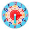 Kids Montessori Wooden Clock Toys Time Learning Teaching Aids Educational Toys For Children Primary School Clever Board Toy