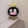 Плюшевый брелок в виде пчелы, забавный плюшевый брелок в виде пчелы, мягкий мультяшный чучело, кукла, плюшевая игрушка, брелок, подвеска, декор для рюкзака, аксессуары