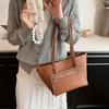 Versatile Women's Shoulder Bag Fashionable Tote Vintage Ladies Bag Casual and Commuting Solid Color New