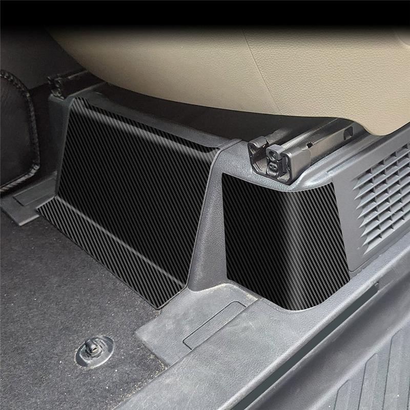 Authentic Car Front Seat Base Leather Anti-Kick Panel Trim Stickers For Toyota ALPHARD/VELLFIRE 40 Series +