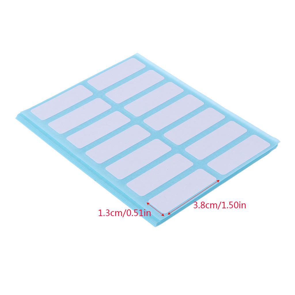 Self Adhesive White Label 12 Sheet Sticky Blank Stickers Remark Recording for Shoppping Mall Food Price Assorted Gifts