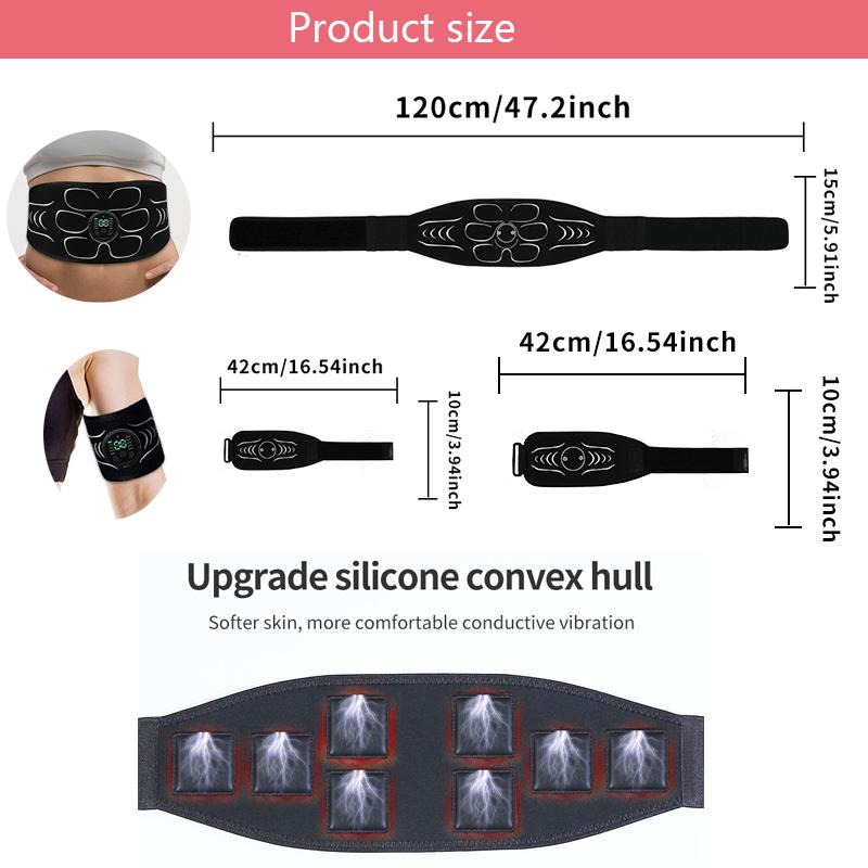 Электронный стимулятор мышц Стимулятор пресса Тонизирующее средство для мышц Тренажер для пресса Тренажер для всего тела Силовые тренировки Тренировочное оборудование