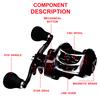 Катушка с магнитным тормозом 18+1BB 7.2:1 передаточное число, максимальное сопротивление, 10 кг, металлическая катушка, рыболовная катушка, универсальная рыболовная катушка для пресной воды и соленой воды
