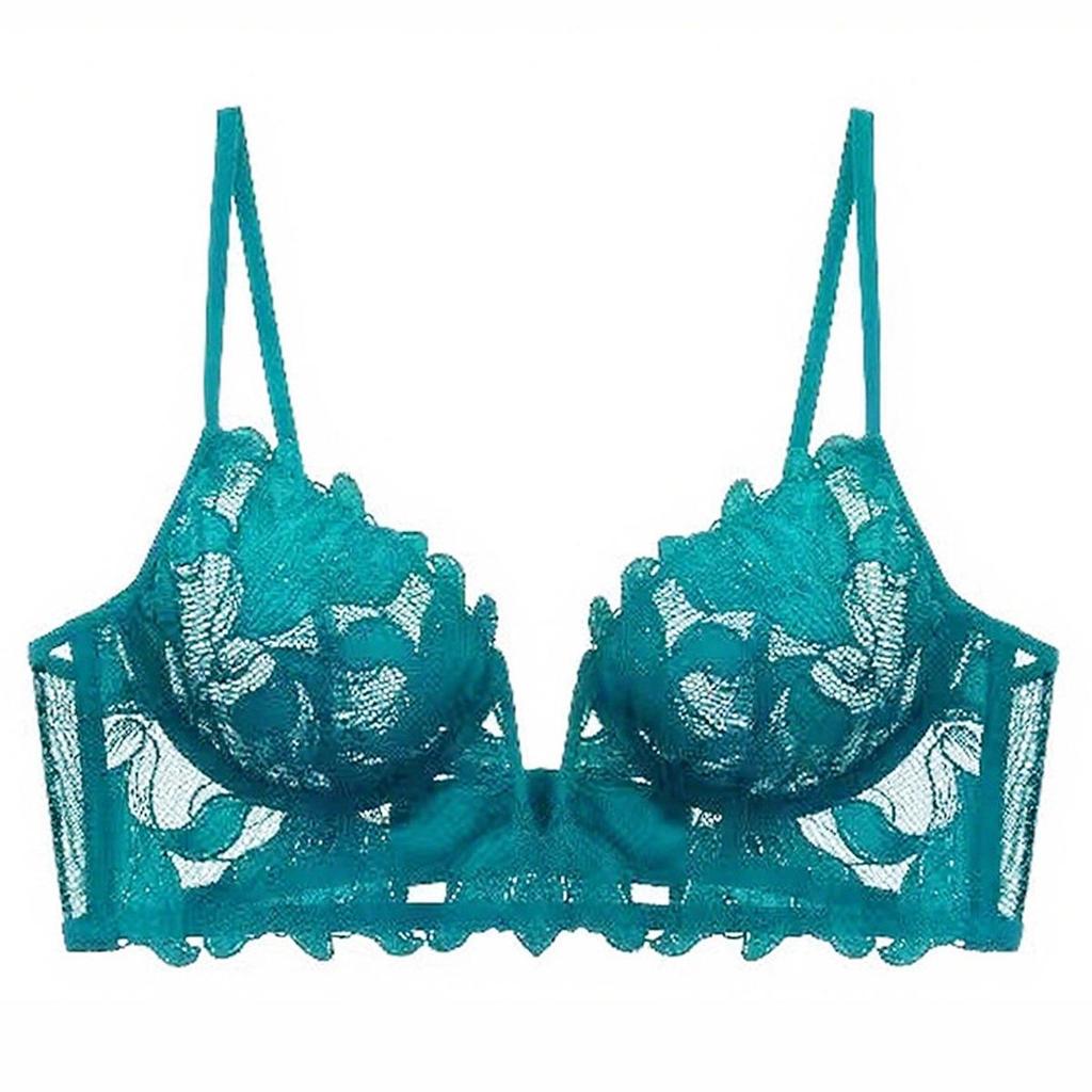 "Сексуальный комплект нижнего белья пуш-ап из вышитого кружева с глубоким V-образным вырезом для подчеркивания изгибов"