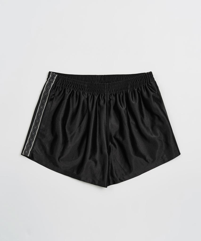 TOFFEE WOMEN W Glossy Track Training Pants (Black)
