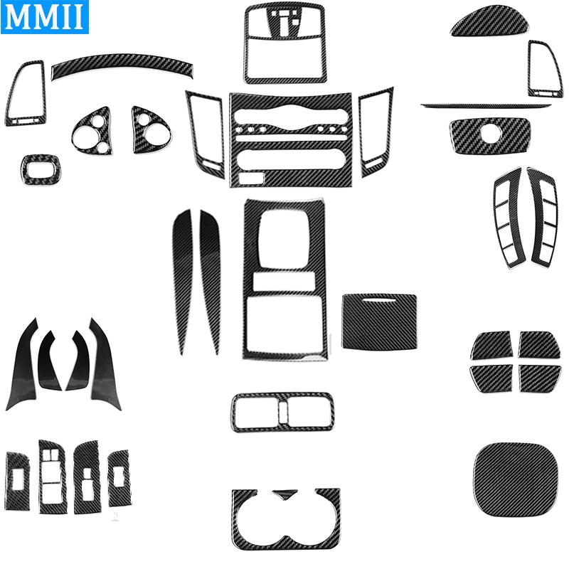 Для Infiniti FX 2009-2013 Рулевое колесо из углеродного волокна Радио Кондиционер Переключение передач Крышка подъемника окна Накладка Украшение