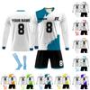 Personalised Shirts Kit Mens Girls With Name Number Custom Football Jerseys For Boys Training Suit