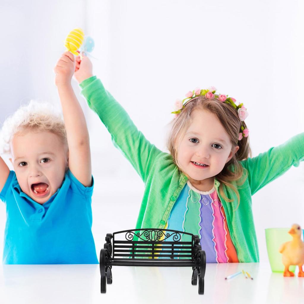 Ipetboom Миниатюрный Сделано из Модело с Прочный Идеально подходит для Феи и DIY Набор из 2 Скамеек, Отделка, Кукольные домики, Сады, Проекты,