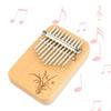 10-нотное деревянное пианино Mbira Thumb для игры пальцами