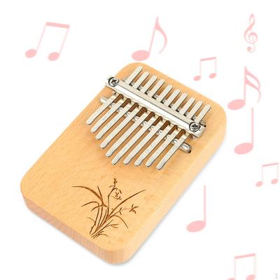 10-нотное деревянное пианино Mbira Thumb для игры пальцами