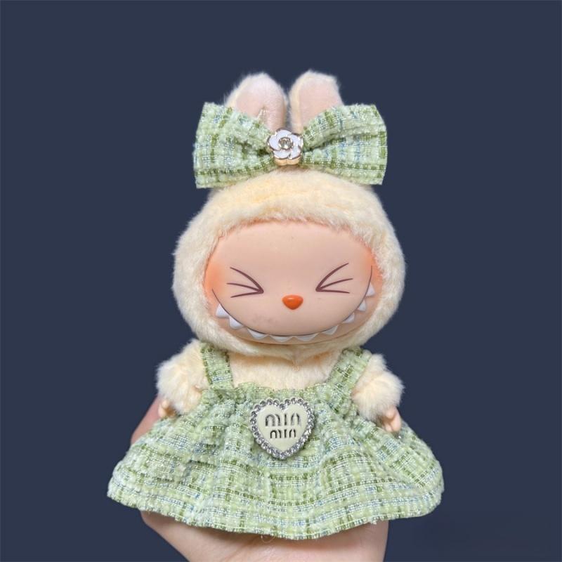 Плюшевая кукла Labubu 17 см Набор одежды Юбка Аксессуары для одежды DIY Милый наряд для кукол Подарок