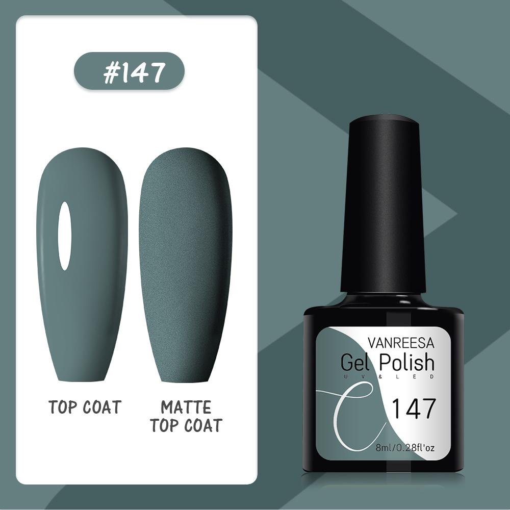 VANREESA Набор гелей для ногтей 111 цветов Гель-лак для ногтей Soak Off Базовое покрытие Верхнее покрытие Маникюр для ногтей УФ-светодиодный полуперманентный лак Стойкий гель для дизайна ногтей