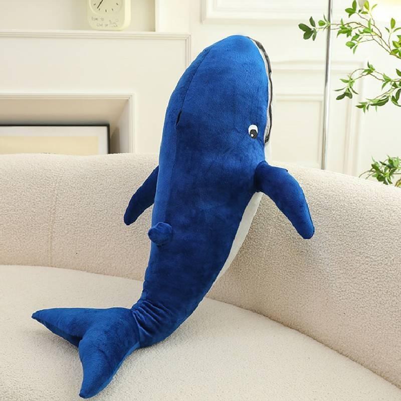 Ultra Soft Blue Whale Plush Toy Cozy And Huggable Pillow For Sofa And Bed