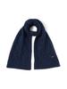 Beams Cable Knit Navy Free Men's Scarf,