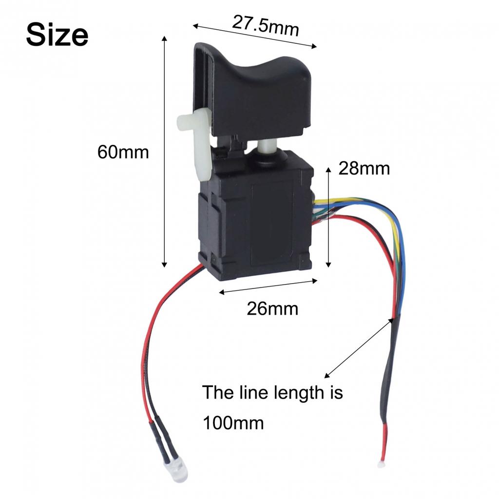 1PC Electric Drill Switch For Dayi 2106 Brushless Cordless Drill Trigger Switch