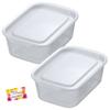 Made In Japan. Easy To Clean! Easy-to-clean, Square-shaped, Clear White Pot. Microwave Safe with Lid On. Automatic Steam Release. Easy To Clean. 13.8