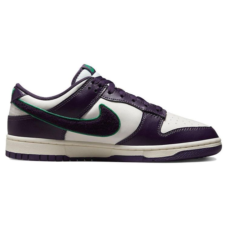 Nike Dunk Low Chenille Swoosh - Мужские кроссовки Grand Purple White Sail Neptune-Green DQ7683-100
