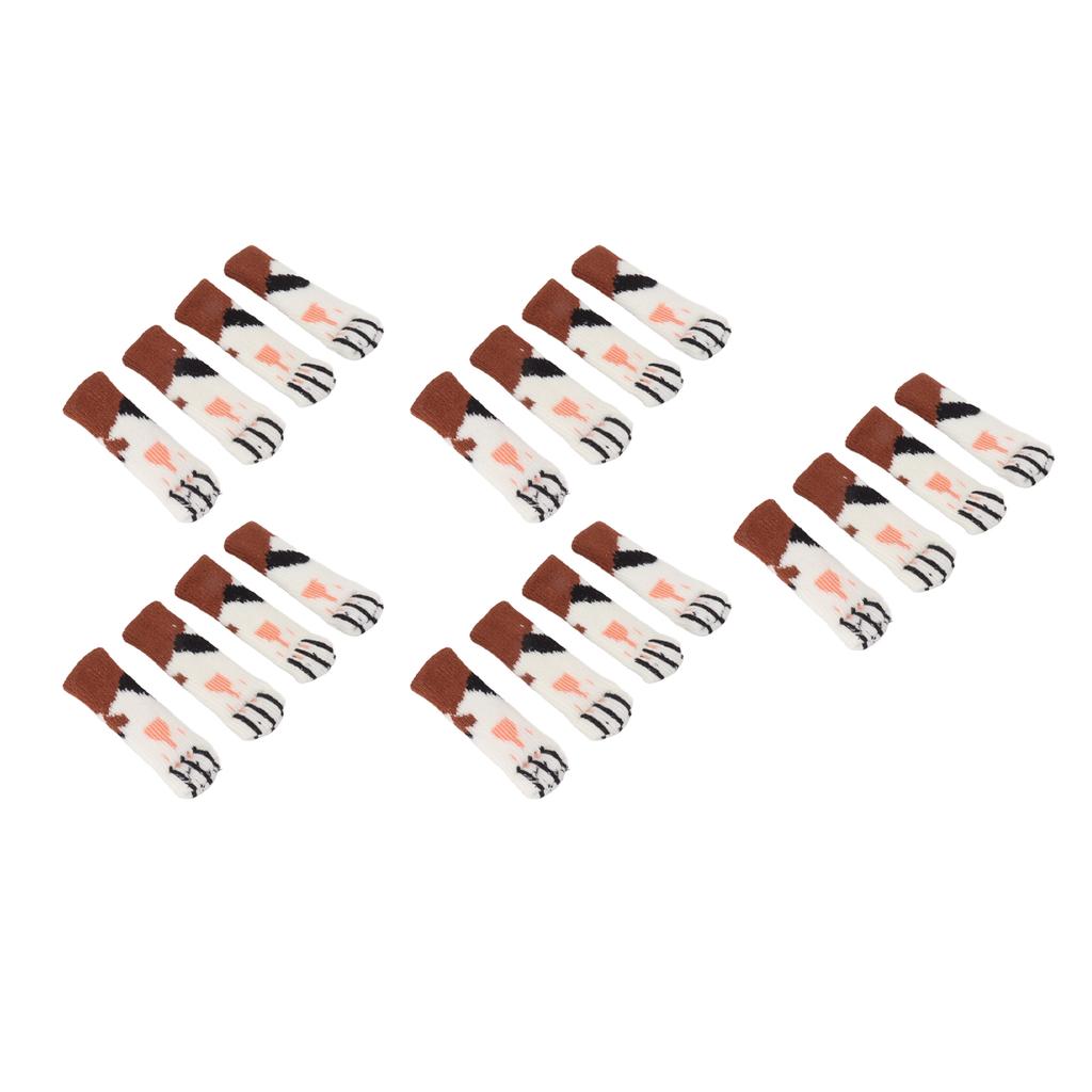 20 шт. Чехол для защиты ножек стола с рисунком кошачьей лапы, утолщенный, для ножек мебели, стульев, ног, защита пола