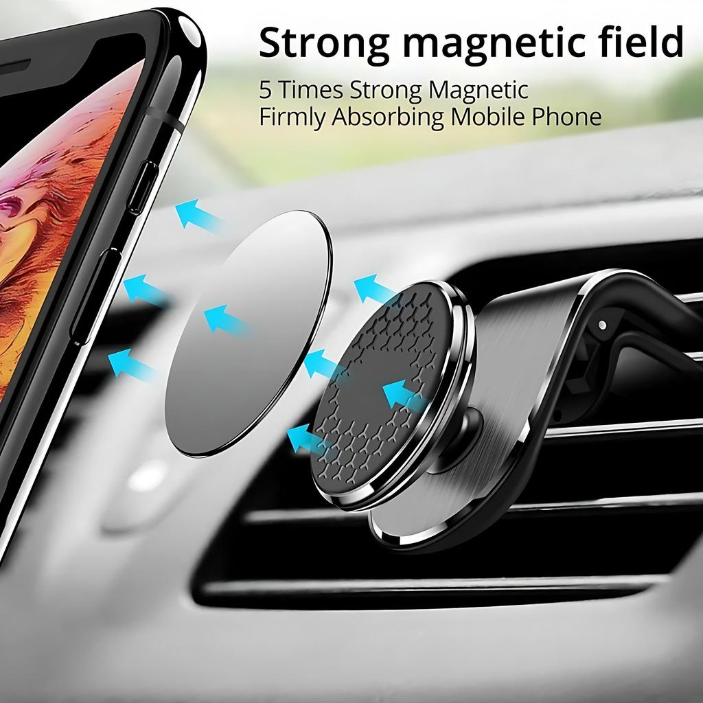 VAORLO 360° Rotation Car Phone Holder Magneitc Car Kit Phone Stand For Iphone Xiaomi Huawei Cellphone Strong Magnet