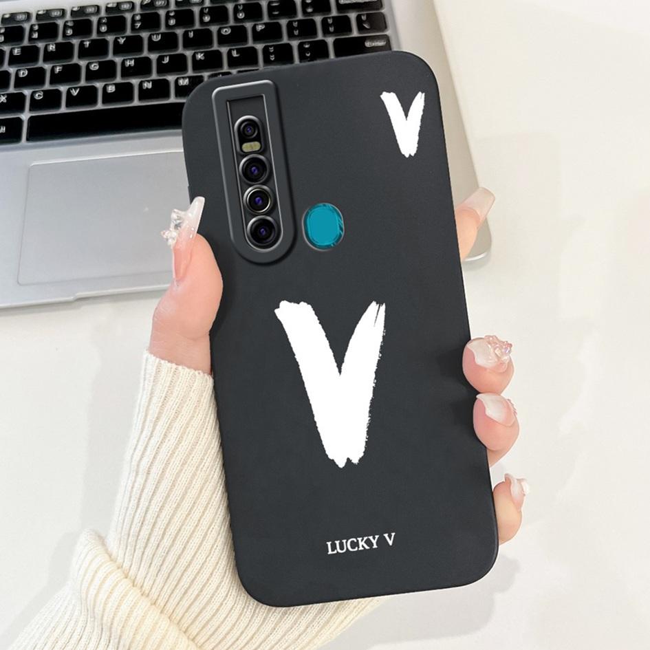 For Tecno Camon 15 Pro Case CD8 Luxury A Z Initial Letters Soft Silicone Bumper For Tecno Camon 15 Premier Camon15 Air CD6 Shell