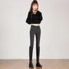 Autumn and Winter Velvet Thickened High-waisted Korean Jeans Women's New Elastic Tight Small-footed Jeans