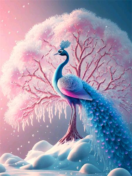 Вышивка крестом «сделай сам», алмазная живопись, мозаика, золотой снег, павлин, птица, полная квадратная/круглая вышивка, фантазия, животное, цветок, кристалл