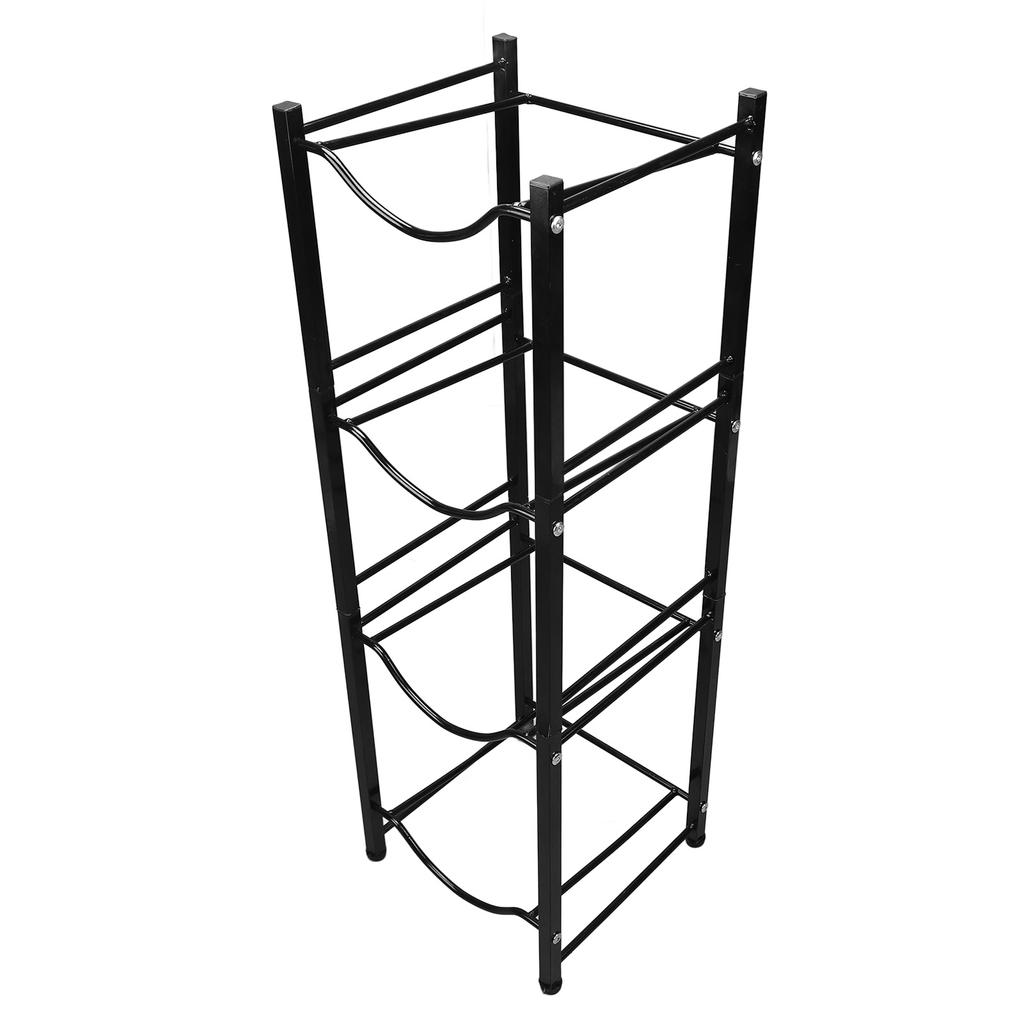 Держатель для кувшина с водой 4 уровня, экономящий место, не ржавеющий, однорядная подставка-держатель для бутылок с водой для дома, кухни, офиса