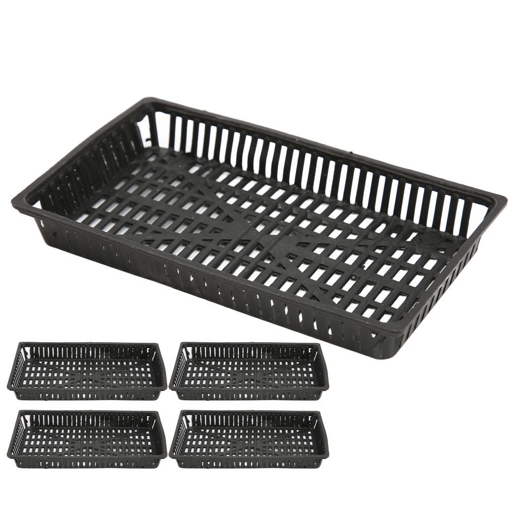 5 шт. корзина для посадки аквариума, пластиковые гидропонные сетчатые горшки для выращивания аквариумных растений