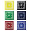 Paisleys Bandanas Handkerchief Multifunctional Scarves Hiphop Styles Scarf for Men and Women